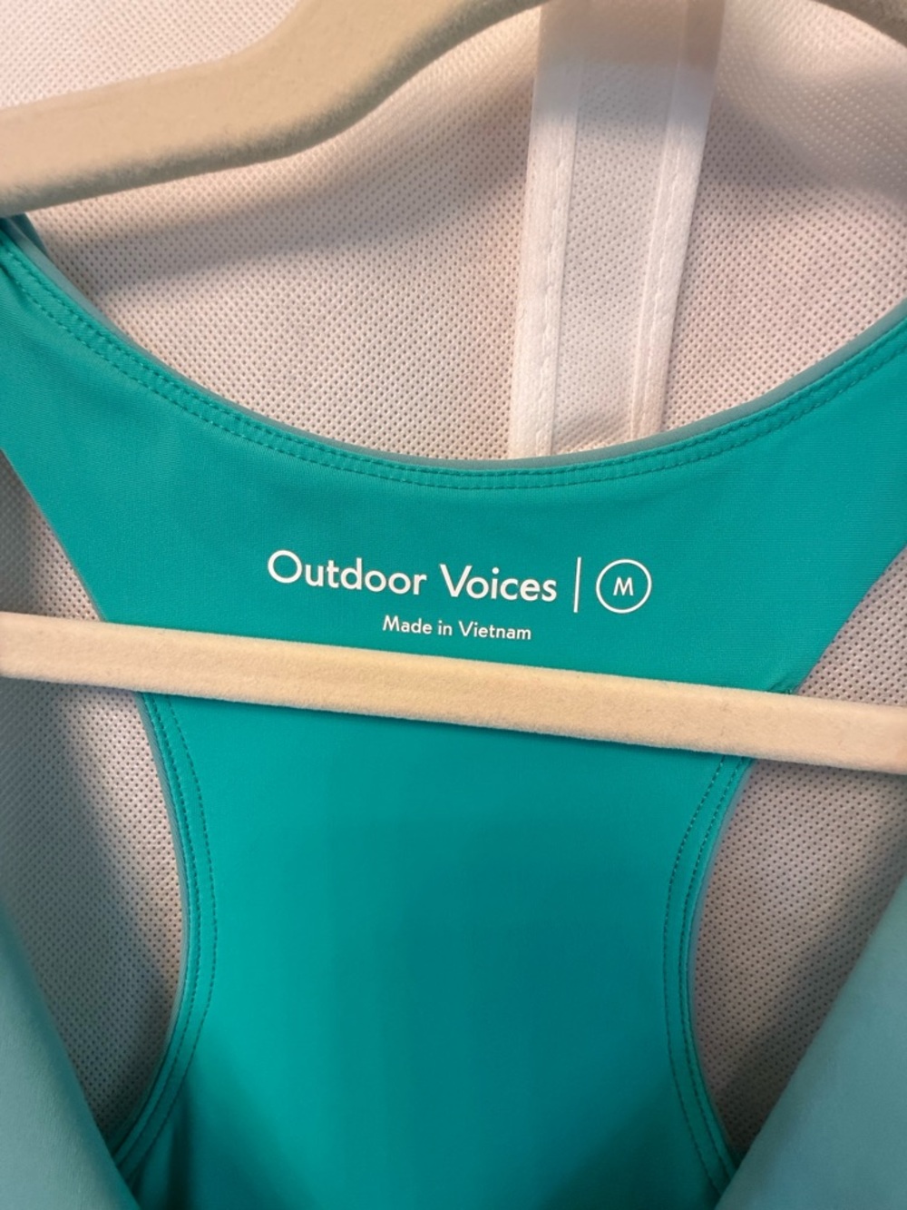 Outdoor Voices Mint Green Tennis Racerback Dress- size medium - Picture 2 of 7